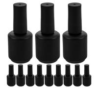 Alipis 12pcs Matte Mini Empty Nail Polish Bottles Refillable Nail Art Containers with Brush Travel DIY Varnish Storage