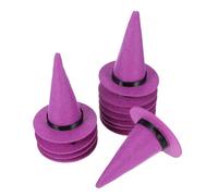 Alipis 12pcs Mini Felt Witch Hats for Halloween DIY Crafts Versatile Tiny Top Caps for Wine Bottles Cupcake Toppers Party Decorations Portable Soft Felt Miniature Accessories
