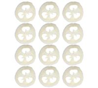 Alipis 12pcs Natural Loofah Soap Drain Tray with Quick Dry Surface and Exfoliation Function, Round Beige Soap Holder Pads for Shower and Washbasins, Eco-Friendly Bath Scrub Accessories