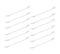 Alipis 12pcs Stainless Steel Lab Stirring Spoons Double-ended Sampling Tools Thickened Design for Laboratory Kitchen Classroom and Craft Use