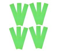 Alipis 12PCS Tennis Court Line Markers Rectangular Green Boundary Mats High Visibility Flat Athletic Field Marking Pads for Outdoor Pickleball Basketball Sports Training