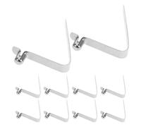 Alipis 12pcs V-Shaped Push Button Spring Clips for Tent Poles, Tube Spring Buckles 6mm Single, Telescopic Locking Clips for Outdoor Camping and Kayak Paddle Accessories