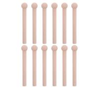 Alipis 12pcs Wooden Pegboard Hooks Made of Solid Wood Round Sphere Shape for Easy Installation and Efficient Storage, for Studies and Bathrooms Organizing