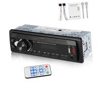 Alipis 12v Universal Car Radio Receiver Mp3 Player Usb Disk Remote Control Vintage Car Stereo System for Truck Audio Compatible and Trucks
