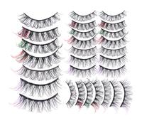 Alipis 14pairs False Eyelashes Individual Clusters Lash Extensions Kit for DIY Eyelash Application
