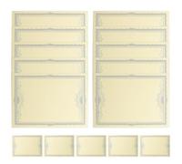 Alipis 15 Sheets Blank Diploma Certificate Paper Floral Borders Printable Award Certificate Paper for Academic Awards Vertical Or Horizontal Use Delicate Details A4 Size