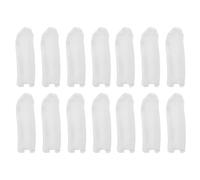 Alipis 150pcs Disposable White Fabric Finger Cots Breathable Elastic Cotton Fingertip Covers for First Aid and Beauty Treatments