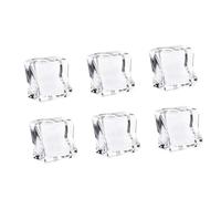 Alipis 150pcs High Transparency Acrylic Ice Cubes Shape Fake Crystal Ice Reusable for Advertising Kitchen Decor