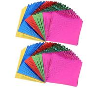 Alipis 150pcs Holographic Origami Paper Squares 10x10cm DIY Folding Paper for Crafts Handicraft for Simple Origami and Creative Art Projects