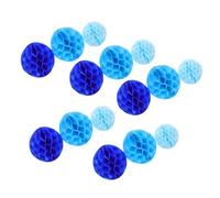 Alipis 15pcs Colorful Honeycomb Balls Tissue Paper Poms for Party Wall Decorations Lightweight Nursery and Birthday Centerpieces Easy to Assemble Multicolor Pom for Shower and Wedding