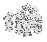 Alipis 15Pcs Panda Charms Animal Pendant for Jewelry Making Multi-color Alloy DIY Accessories for Women Bracelets and Keychains Lightweight Decorative Craft Pendants