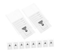 Alipis 15pcs Vertical Clear Badge Holders Transparent Card Sleeves Heavy Duty Plastic Id Card Protector with Built for Office Workers Students