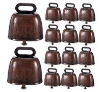 Alipis 15Pcs Vintage Metal Animal Bells Loud Sound Lost Small Craft Bells for Pets Farm Cattle Sheep Goats Christmas Decorations