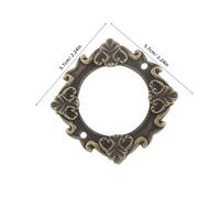 Alipis 15pcs Vintage Round Alloy Label Frames for Drawer Backpack Business Card Holders European Style Decorative Tags with Luxurious Retro Design for Home and Office Organization