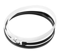 Alipis 16 Inch Electric Fan Replacement Fixed Hoop 2Pcs Black Plastic Fan Mesh Cover Rings for Household Parts