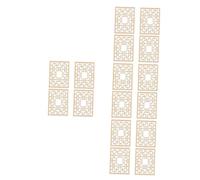 Alipis 16 pcs Miniature Chinese Style Wooden Window Model for Dollhouse Furniture Decoration and DIY Crafting Traditional Architectural Micro Landscape Accessories with Functional Doors