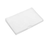 Alipis 16 Pcs Transparent PVC Card Sleeves Protective Plastic Holders for Id Bus Membership Cards Multipurpose Seal Edge Anti-Debris Moisture Resistant Cases