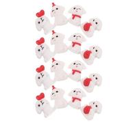 Alipis 16pcs Miniature Puppy Dog Resin Ornament and Crafting | White Finish, Heart Shaped Puppy Form, for Succulents, Terrariums, Parties and Seasonal Displays