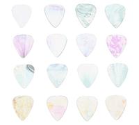 Alipis 16pcs Portable Agate Guitar Picks Acoustic Guitar Picks Sound Practice Tools Ukulele Accessories for Music Players