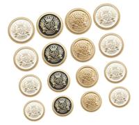 Alipis 16pcs Retro Classic Alloy Clothing Buttons for Sewing and Handmade DIY Projects, Practical and Fastener with Elegant Design, Suitable for Coats and Jackets Color Style