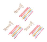 Alipis 18pcs Cold Ironing Rod Set for Hair Styling Perm Rod Plastic Curl for Long Hair Body Wave Curling Includes Small for Curls