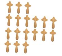 Alipis 18pcs Holy Cross Cross Religious Serenity Prayer Stand up Crosses Wood Decor