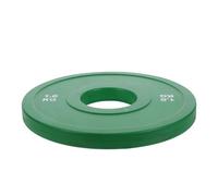 Alipis 1kg Green Rubber Coated Barbell Plate for Strength Training - Fractional Rubber Dumbbell Weight Plates for Gym and Home Workout