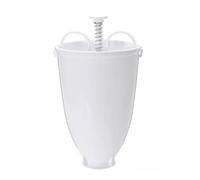 Alipis 1pc Donut Doughnut Maker Dispenser White Plastic Dough Plunger Cutter Fried Mould Shaper Batter Frying Tool Kitchen Pastry DIY Pancake Waffle Accessories for Home Bakers Making Sweet Treats