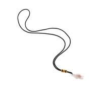 Alipis 1pc Natural Crystal Pendant Necklace with Element Healing Stone Black Purple Phantom Iridescent Rough Stone Jewelry for Women Fashionable Decor for Parties and Daily Wear