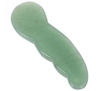 Alipis 1pc Natural Jade Gua Sha Scraping Board for Face Massage Relief Tool Green Agate Plate for Acupressure Wrinkle Care Anti-Aging Facial Therapy Comfortable Self-Care Spa