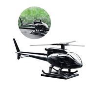 Alipis 1PC Solar Energy Airplane Decoration Alloy Aromatherapy Ornament for Car Dashboard Unique Helicopter Design Stylish Home Office Decor Enhances Relaxation Visual Appeal
