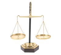 Alipis 1piece Metal Balance Scale of Justice Table Centerpiece Vintage Style Metal Home Decor for Office Study Living Room Small