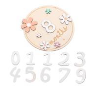 Alipis 1set Cards Double-Sided Wooden Growth Discs for Newborn Photography Monthly Signs for Boys and Girls Keepsake