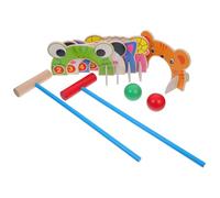 Alipis 1Set Cartoon Animal Croquet Toy, Kids Interactive Outdoor Game, Synthetic Material, Assorted Colors, 16.14 x 4.72 x 1.18 Inch