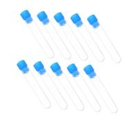 Alipis 1set Clear Test Tubes with Lids Plastic Storage Tubes for Science Experiments and Birthday Parties Versatile Lab and Play Use 10pcs