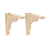 Alipis 1set Heavy-Duty Wood Triangle Shelf Brackets Sturdy Floating Wall Rack Supports for Kitchen Bathroom Living Space-Saving Triangular Wooden Shelf Holders with High-Strength 2pcs