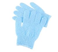 Alipis 2 Pair Blue Five-finger Bath Exfoliating Gloves for Men Women Dual-sided Stretchy Body Scrub Mitts for Shower Spa Dead Skin Removal with Soap and Shower Gel Compatibility