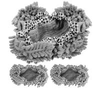 Alipis 2 Pairs Floor Cleaning Mop Covers Supple Mop Slippers Lightweight Wear-resistant Chenille Material Creative Design for Cleaning The House on Vinyl and Wood Floors Adults Women