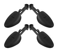 Alipis 2 Pairs Shoe Trees Adjustable Shapers Plastic Black, for Men | Easy Insertion and Removal, Suitable for Leather Footwear, Closet and Shoe Cabinet Storage