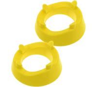 Alipis 2 Pcs Adjustable Soccer Ball Display Stand Yellow Multi-Purpose Football Holder Base for Sports Equipment and Coaching