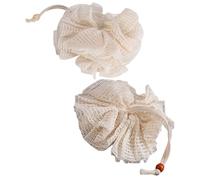 Alipis 2 Pcs Bath Loofah Sponges Exfoliating Shower Sponges Ramie Mesh Balls Quick Drying Soft Body Scrubber for Shower Use Unisex Random Color