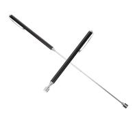 Alipis 2 Pcs Black Telescoping Magnetic Grabber with Pocket Clip, Extendable Retrieving Magnet for Screws and Nuts, Portable Magnetic Pick-Up Tool for Precision Tasks and DIY Repairs