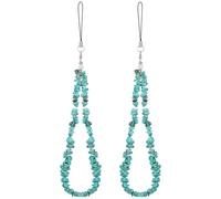 Alipis 2 Pcs Crystal Stones Phone Lanyards Anti-lost Wrist Straps with Short Fixed String for Phone Cases Keychains Handbags Versatile Hanging Strings Compatible with Devices Having