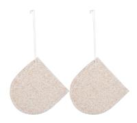 Alipis 2 Pcs Facial Sponge Face Scrubber Gloves for Face Washing, Gentle Design to Make Skin Smoother, Beige Biodegradable Exfoliator for Daily Facial Cleansing