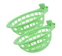 Alipis 2 Pcs Plastic Bird's Nest Storage Holder for Small Birds, Light Green Bird Nest Container with Simple Installation and Fall Resistance, for Birdcage Accessories