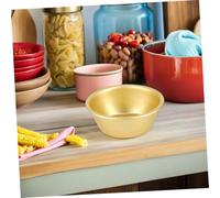 Alipis 2 Pcs Yellow Korean Makgeolli Bowls Retro Wine Bowls Healthy Storage Tableware Without Handle for Household Soup Fruit Serving