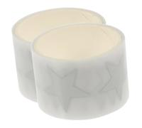 Alipis 2 Rolls 3cm Silver Star Reflective Iron-On Vinyl Heat Transfer Film for Clothing DIY Fabric Tape Sturdy Shining Heat Press Transfer Accessory