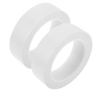 Alipis 2 Rolls White Warning Tape PVC Floor Marking Tape for Stadiums Workshops Subway Boundaries Adhesive for Athletics and Social Distancing