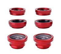 Alipis 2 Sets 3 in 1 Smartphone Camera Lens Kit with Wide Angle and Fisheye Lenses, Metal Construction, 180 Degree Distorting Mirror Effect, for Travel Scenery and Shooting Photos