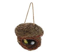 Alipis 2 Sets Artificial Bird Nests Eggs Decor Simulated Birds Ornaments Garden Decor Adornment